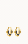 Bizzilla Black And White Reversible Hoop Earrings