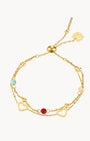 Double Layer Heart Adjustable Bracelet