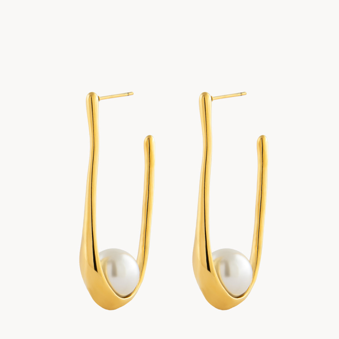Infinite Pearl Statement Hoop