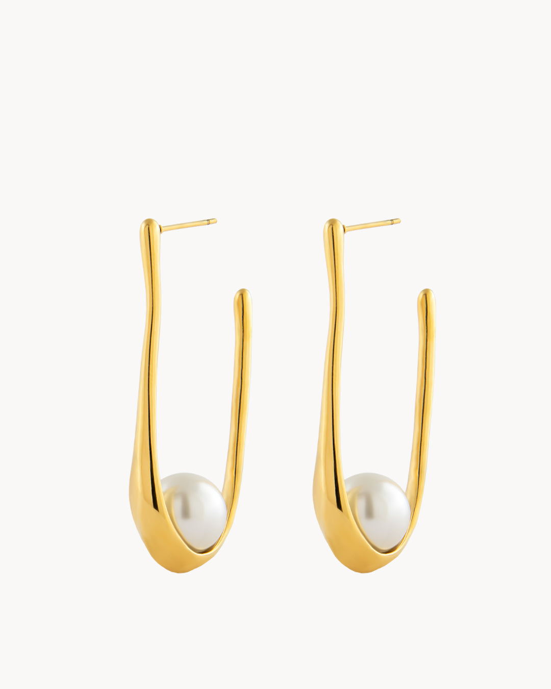 Infinite Pearl Statement Hoop