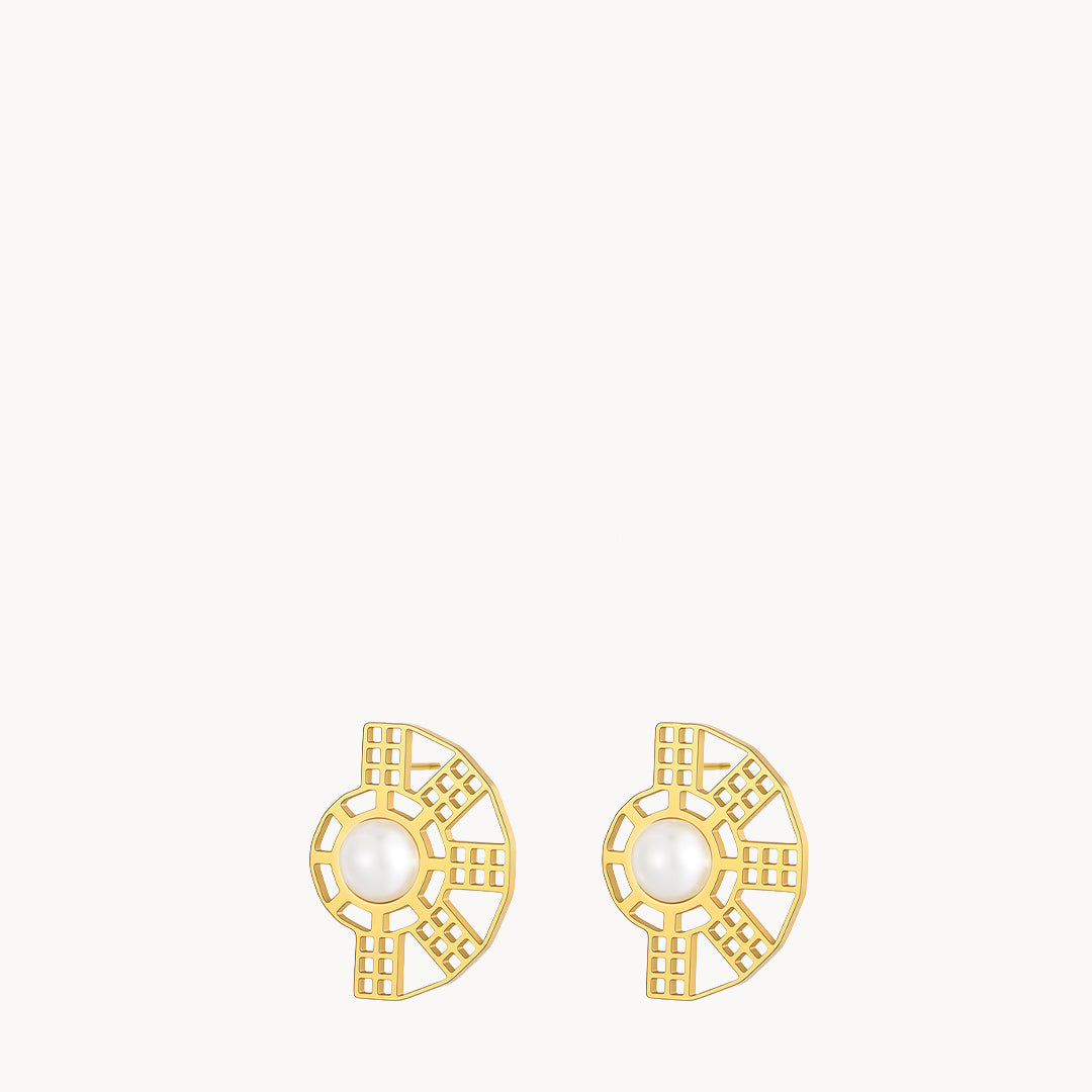 Mithna Statment Stud Earrings