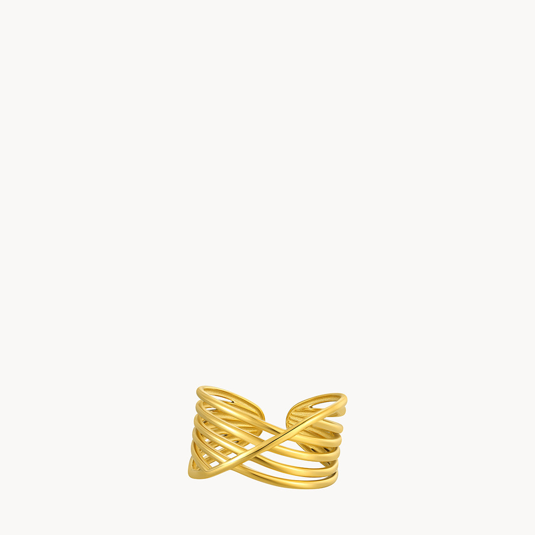 Wave Adjustable Ring
