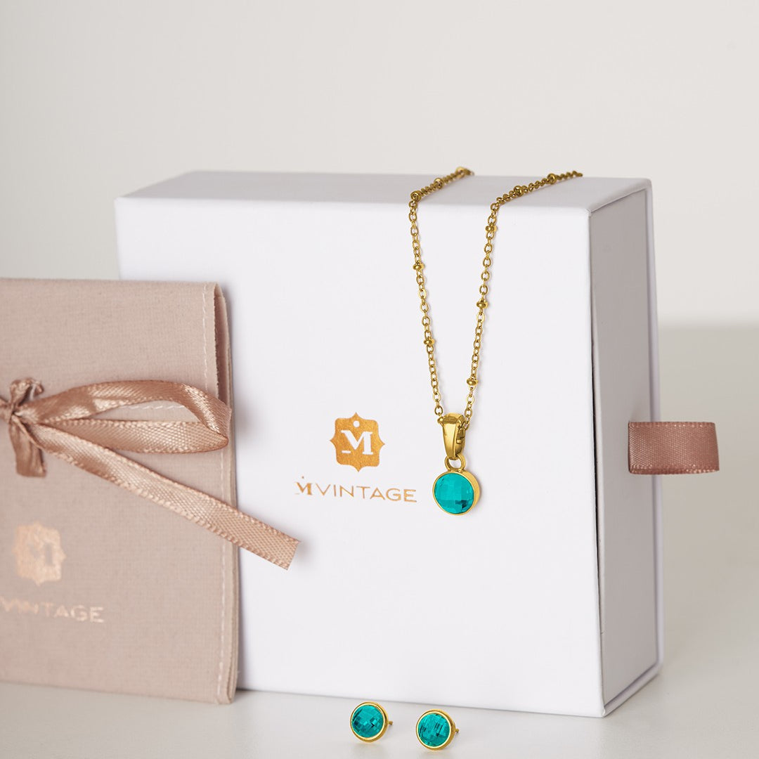 May Friendship Dainty Birthstone Set