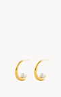Infinite Pearl Hoop Earrings