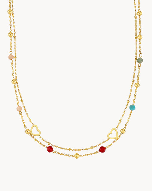 Double Layer Heart Necklace