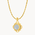 Dainty Twist Strength Birthstone Pendant Set