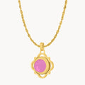 Dainty Twist Joy Birthstone Pendant Set