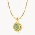 Dainty Twist Beauty Birthstone Pendant Set