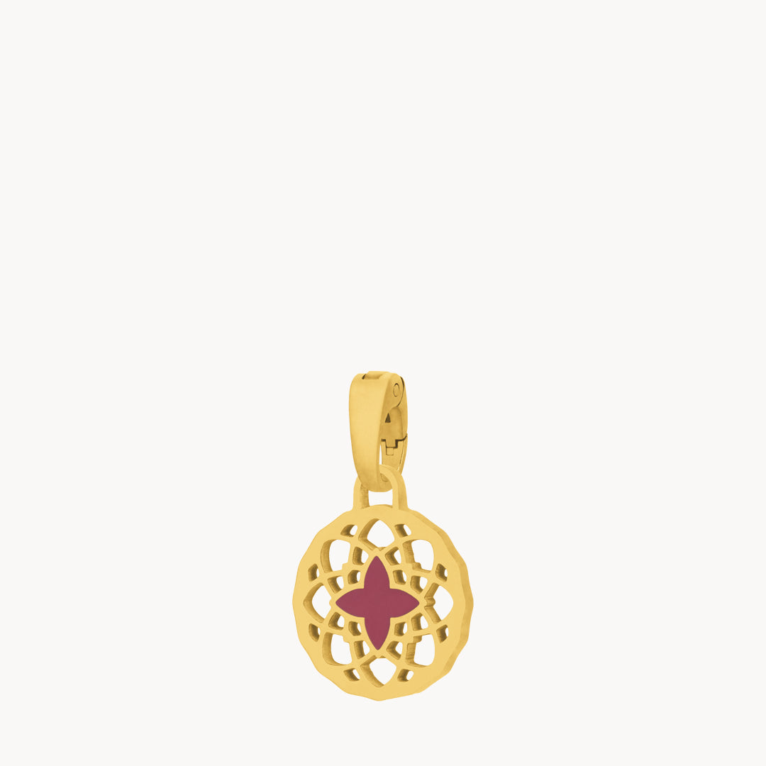 Dainty Dreamcatcher Pendant, Gold