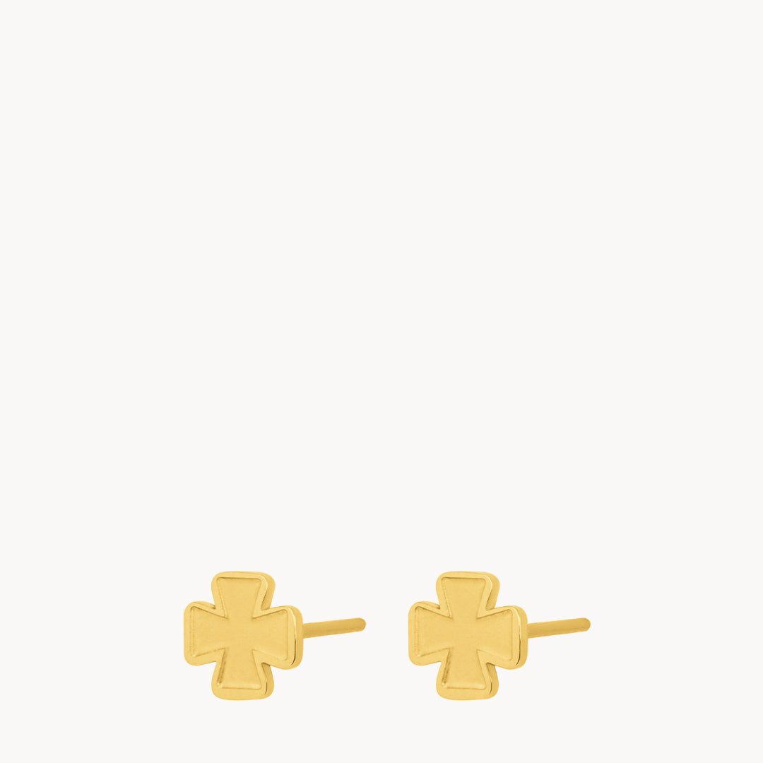 Kavallieri Dainty Stud Earrings, Gold