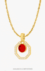 October Starlight Octagon Ħabbata Pendant Set, Gold
