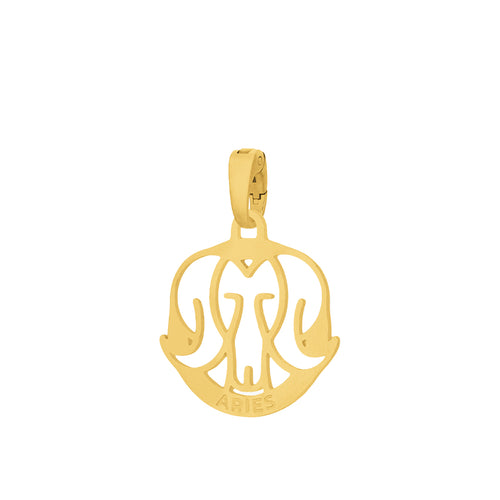 Aries Pendant, Gold (Mar 21 - Apr 19)