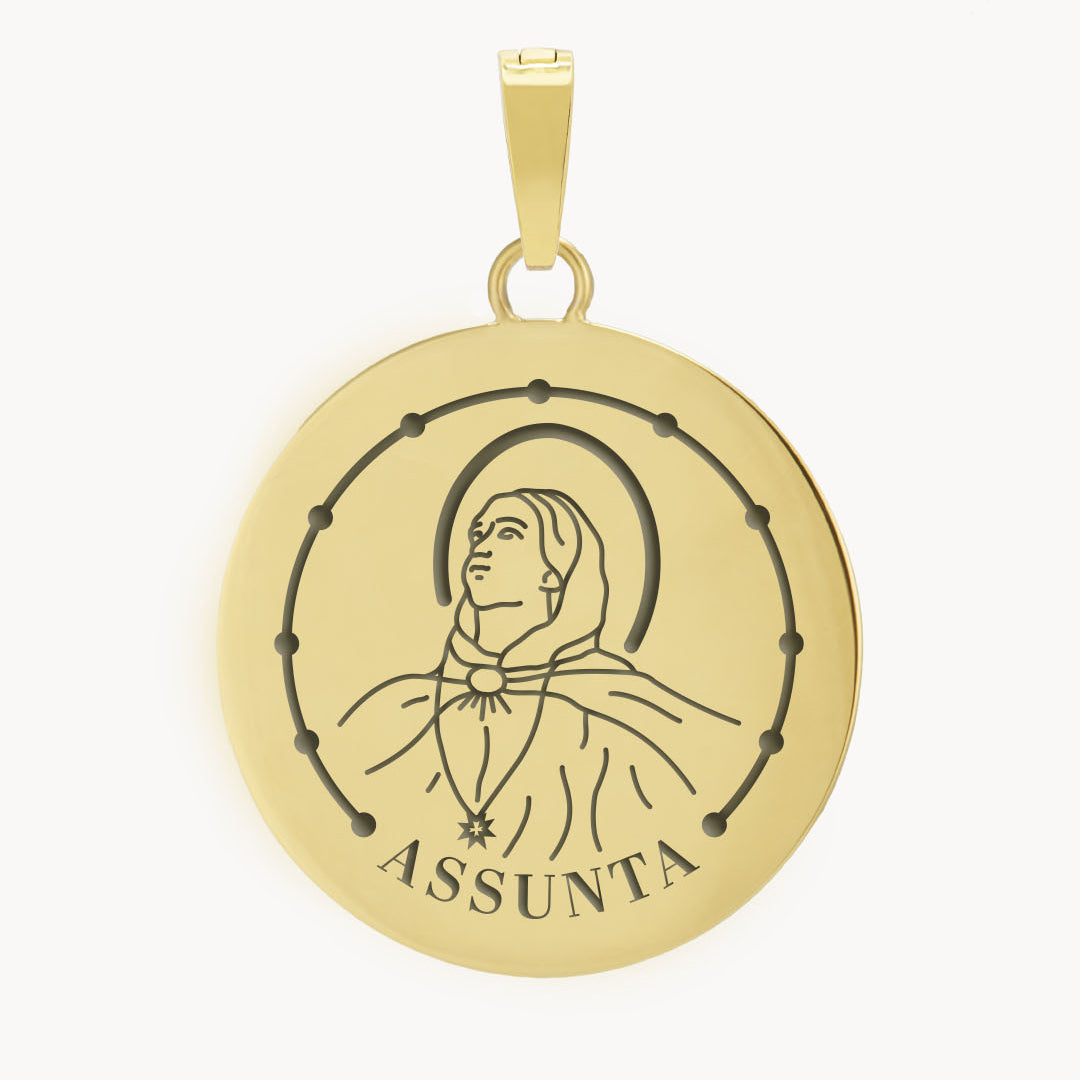 Marija Assunta Pendant, Gold