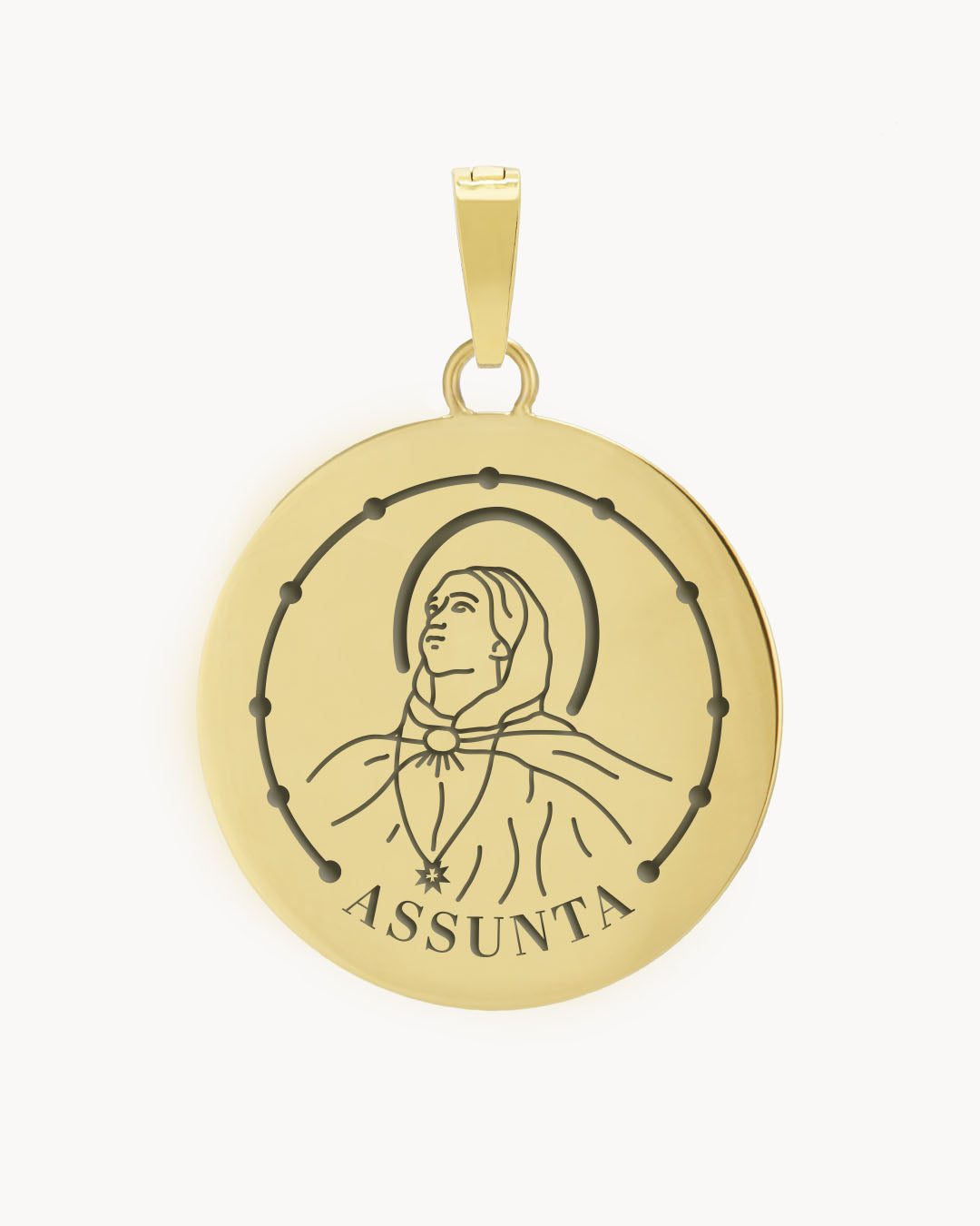 Marija Assunta Pendant, Gold