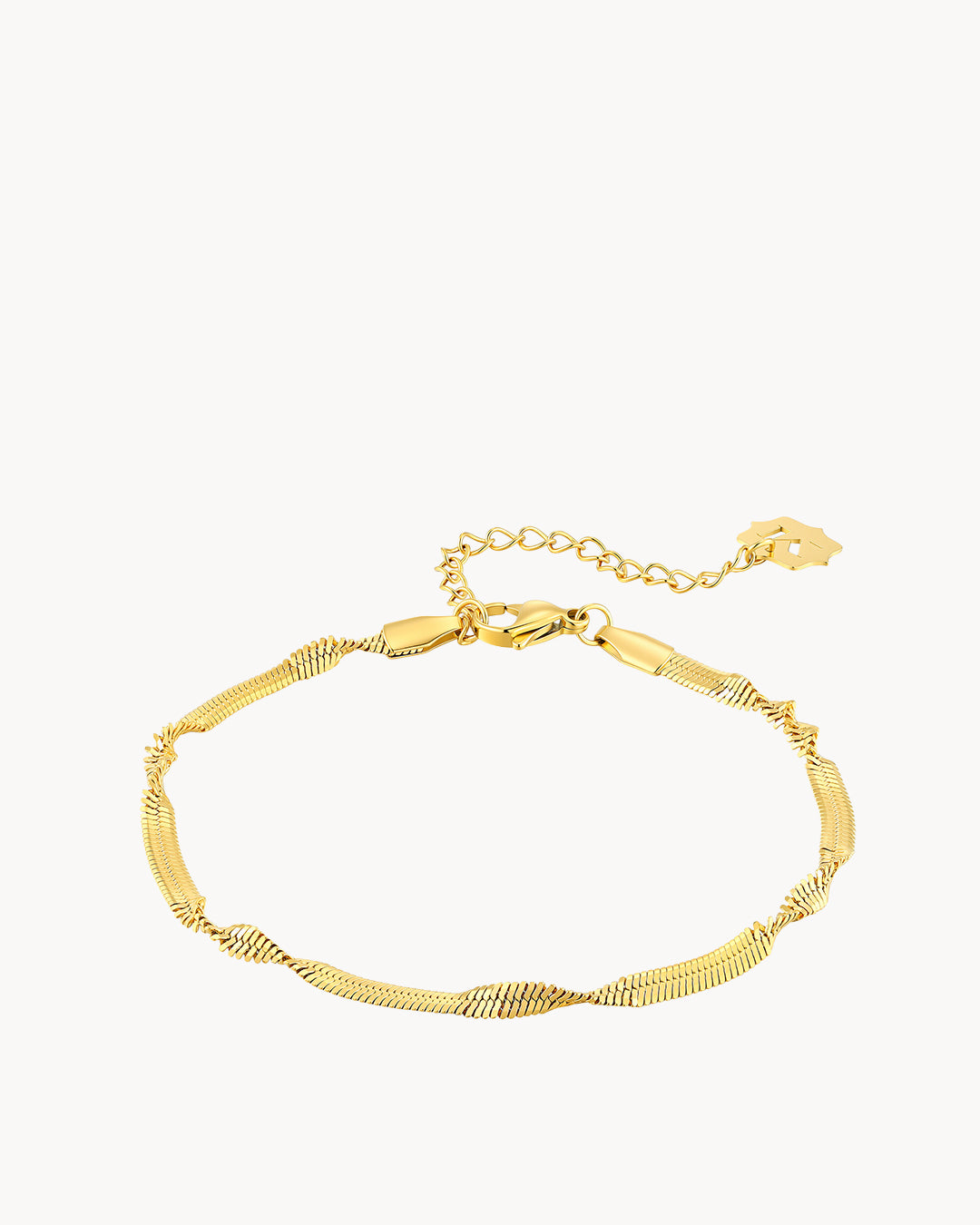 Twisted Snake Bracelet, Gold