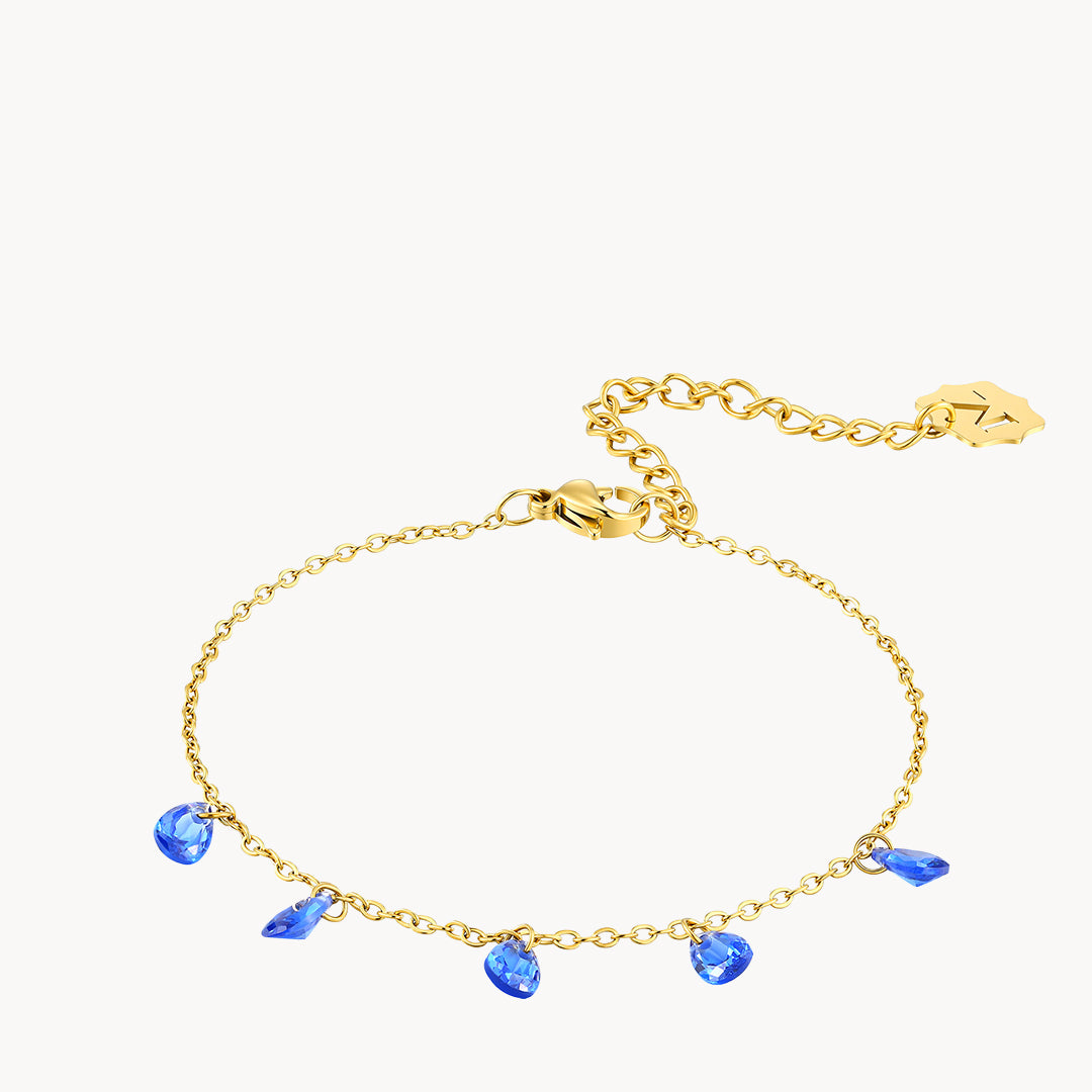 Blue Teardrop Bracelet
