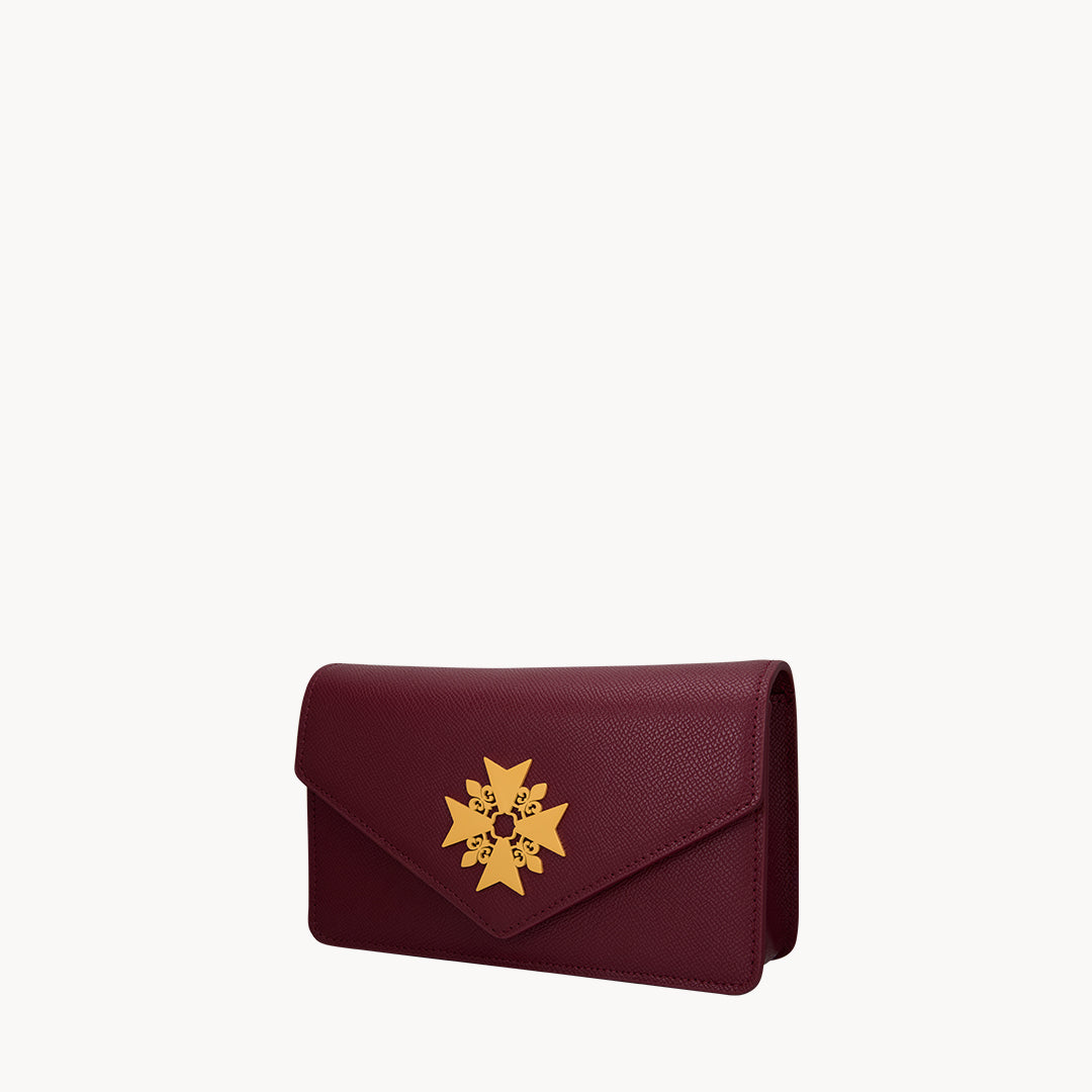 Burgundy Kavallier Clutch Bag