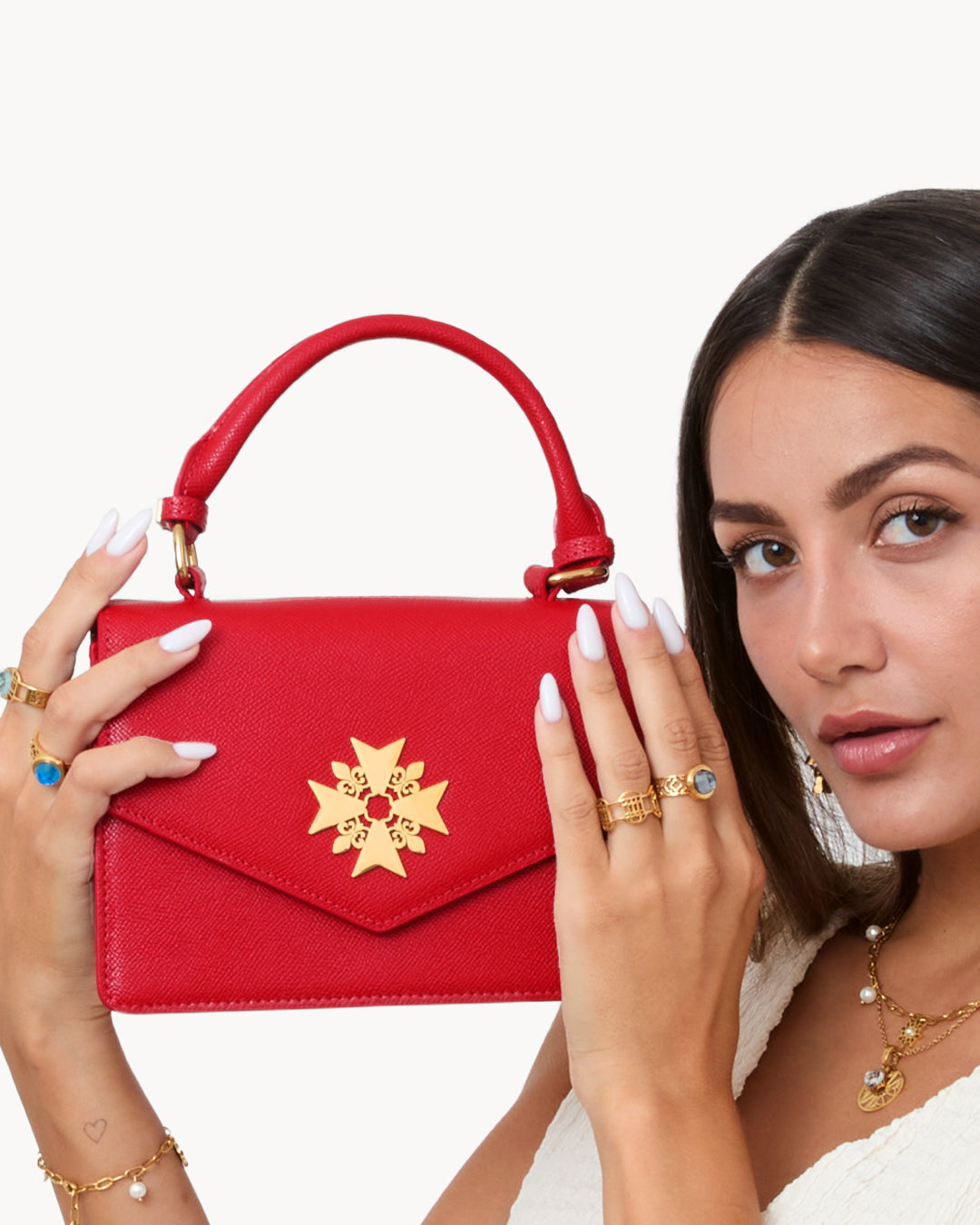 Cherry Blaze Kavallier Handbag