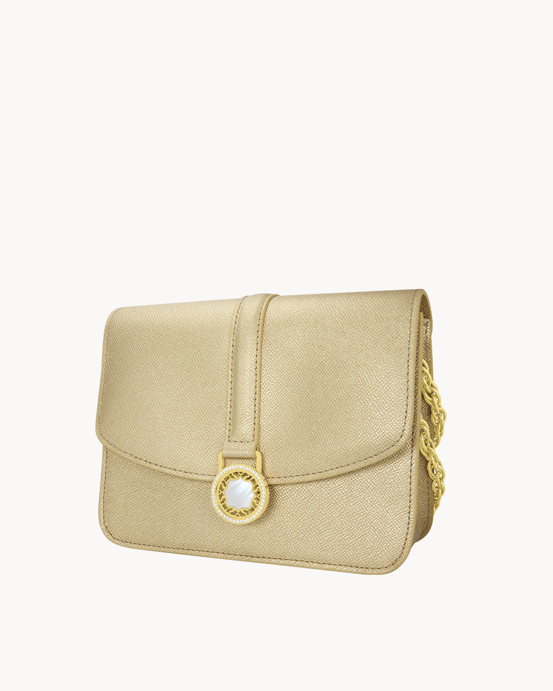 Soleil Gold Starlight Mvintage Twist Handbag