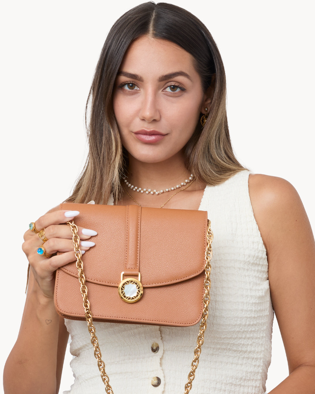 Maltese Mocha Mvintage Twist Handbag