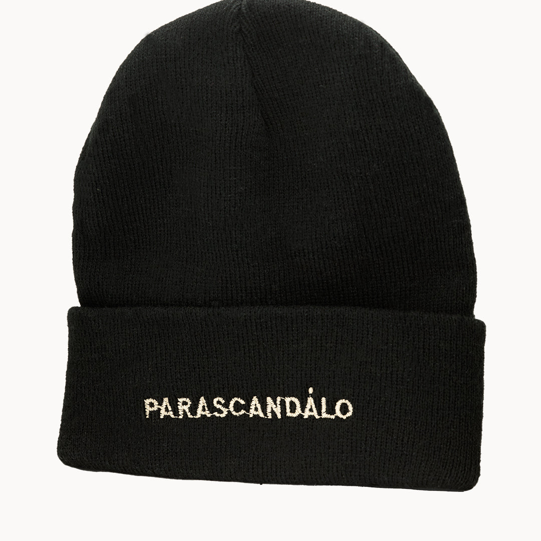 Parascandolo White Logo Beanie