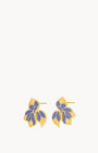 February Birth Flower Studs, Iris