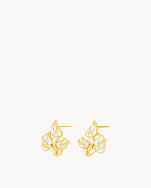 May Birth Flower Studs, Lily