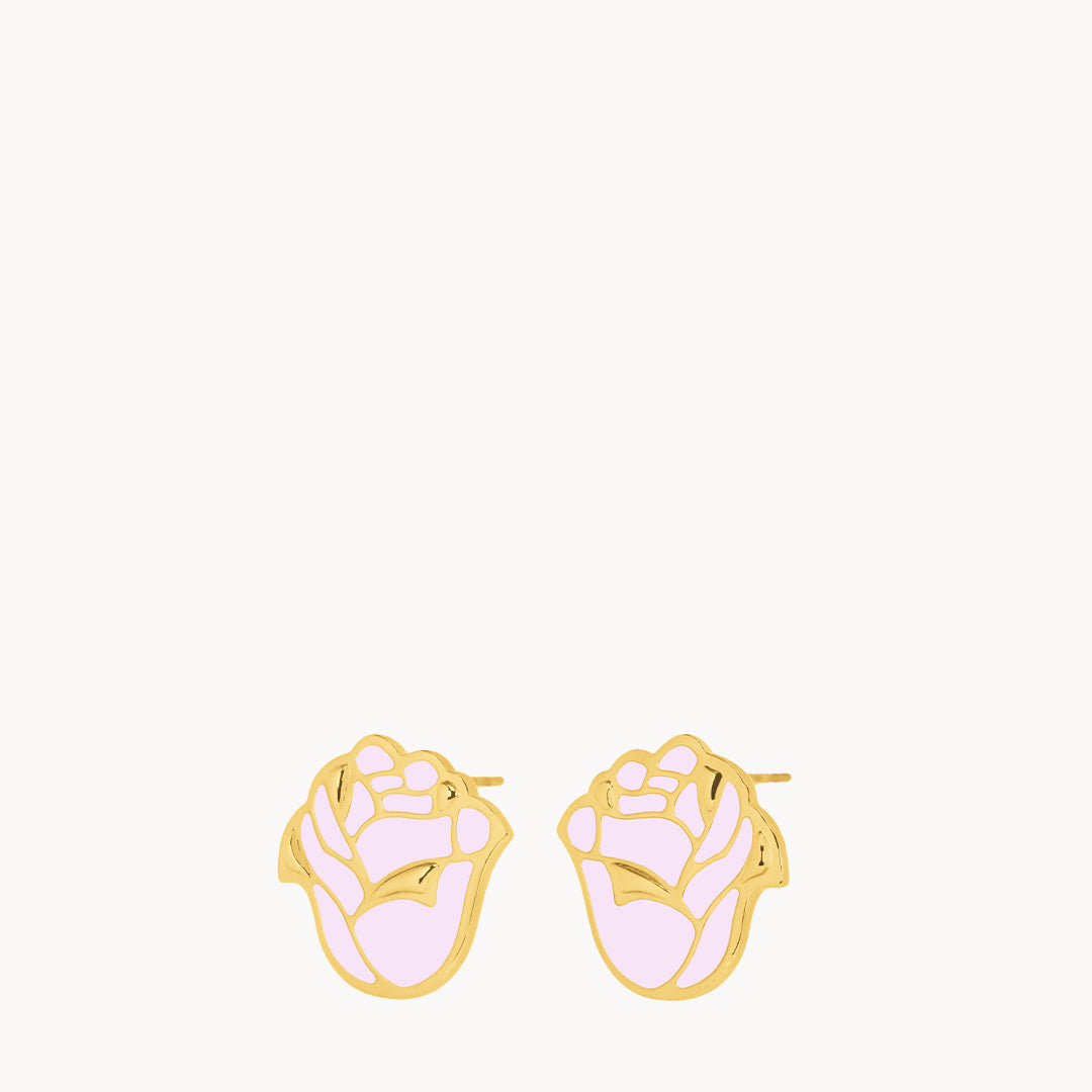 June Birth Flower Studs, Rose
