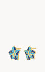 July Birth Flower Studs, Larkspur