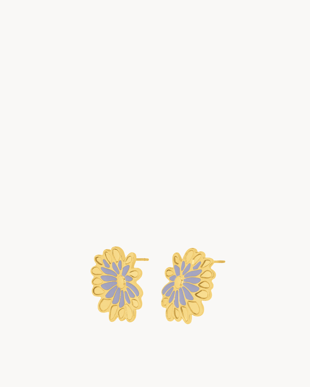 September Birth Flower Studs, Aster