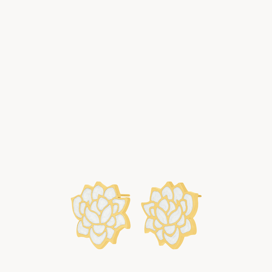 November Birth Flower Studs, Chrysanthemum