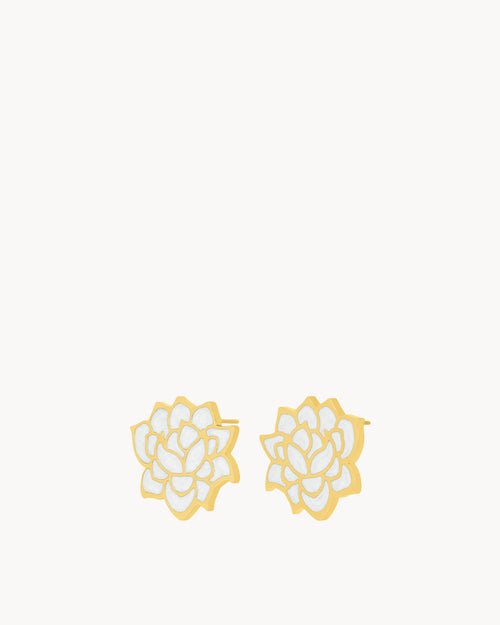 November Birth Flower Studs, Chrysanthemum