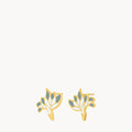 December Birth Flower, Narcissus, Stud Earrings, Gold
