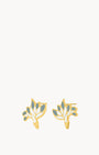 December Birth Flower, Narcissus, Stud Earrings, Gold
