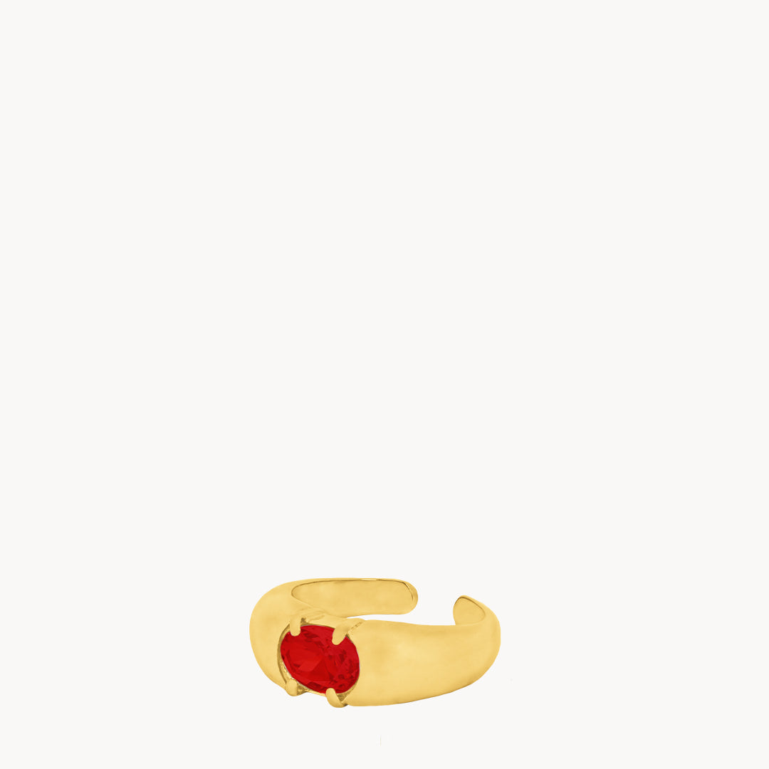 January Passion Signet Ring