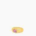 February Birthstone Devotion Signet Ring