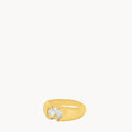 April Birthstone Hope Signet Ring