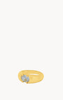 June Birthstone Strength Signet Ring