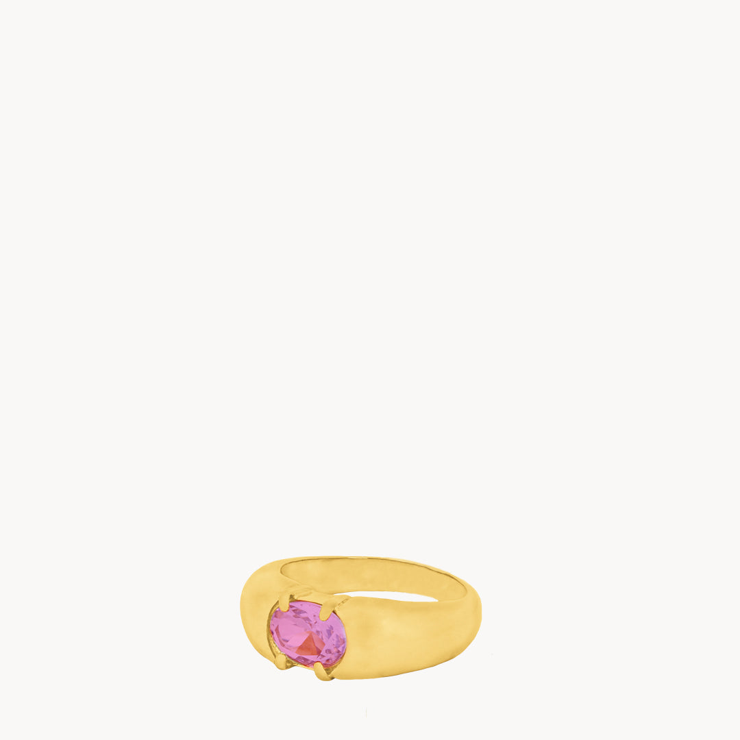 July Birthstone Joy Signet Ring