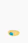 September Birthstone Wisdom Signet Ring