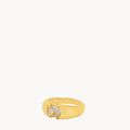 October Birthstone Love Signet Ring