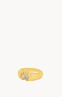 October Birthstone Love Signet Ring