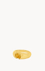 November Birthstone Happiness Signet Ring