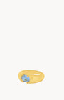 December Birthstone Uniqueness Signet Ring