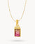 Burgundy Dazzling Mdina Bieb Pendant Set