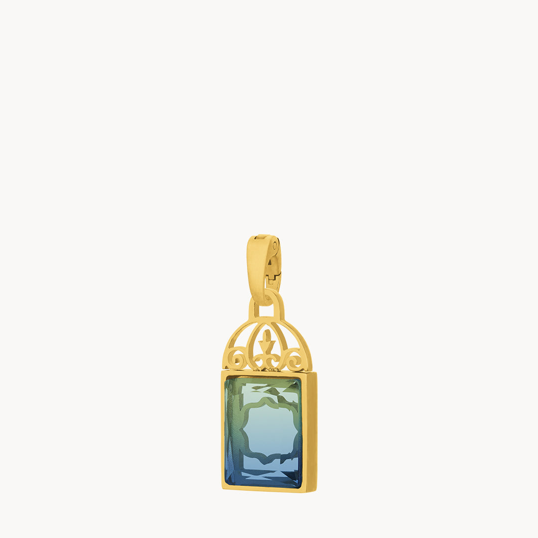 Blue Dazzling Mdina Bieb Pendant