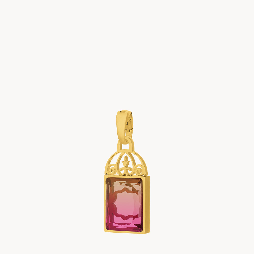 Burgundy Dazzling Mdina Bieb Pendant