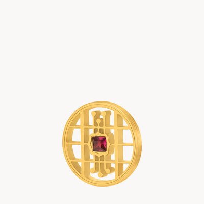 Burgundy Dazzling Bieb Twist Coin
