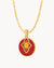 Orange Enthusiasm Senglea Bieb Pendant Set