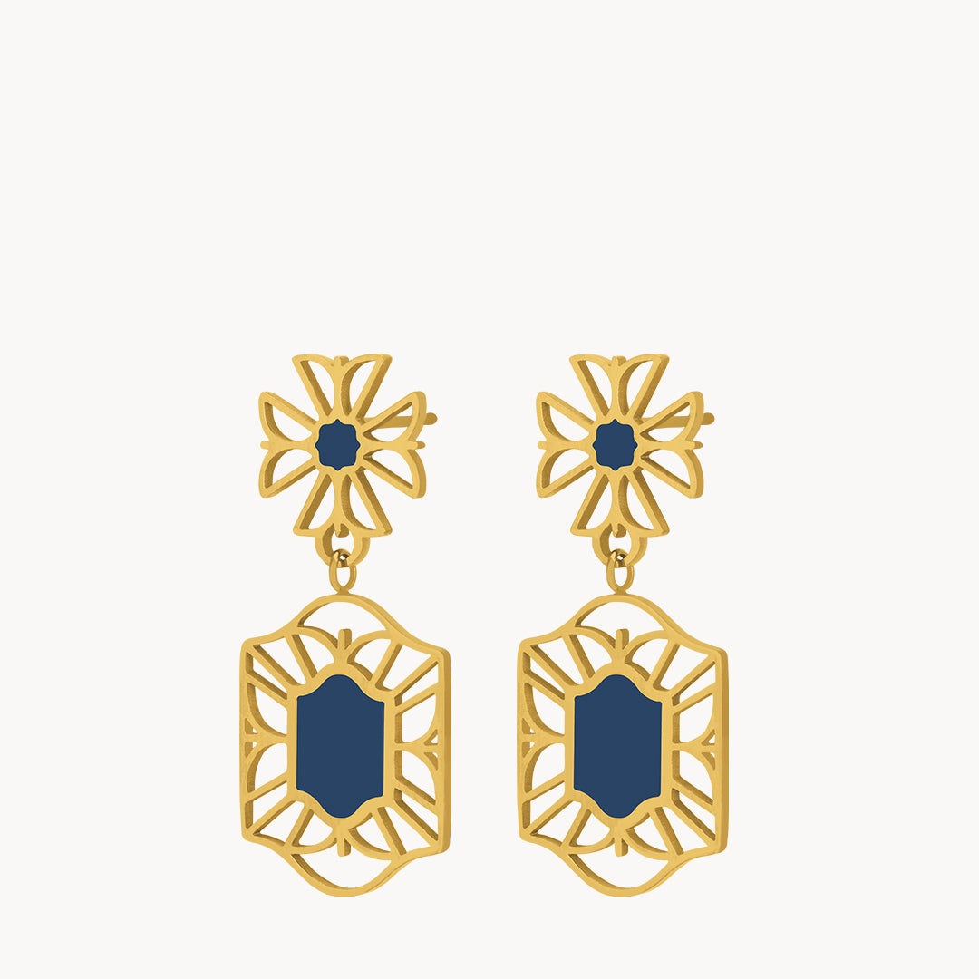 Blue Inspiration Cospicua Bieb Dangling Earrings